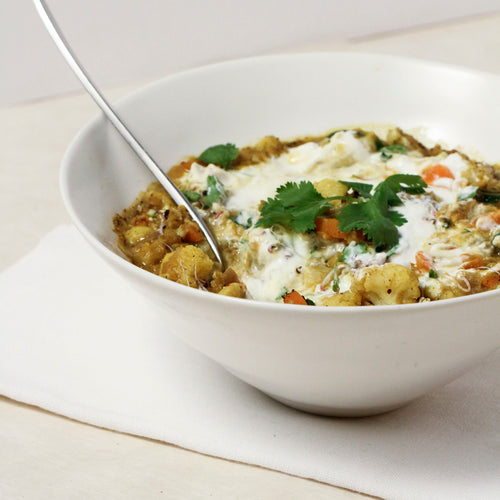 DIE BESTEN REZEPTE FÜR REIFE HAUT - LINSEN-BLUMENKOHL-DAL