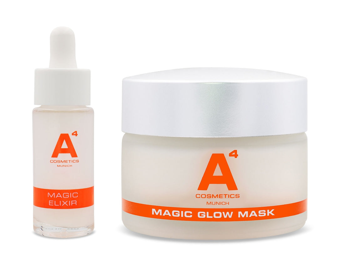 A4 Glow Collection Set - Strahlende Haut mit Anti-Aging-Maske &amp; Serum